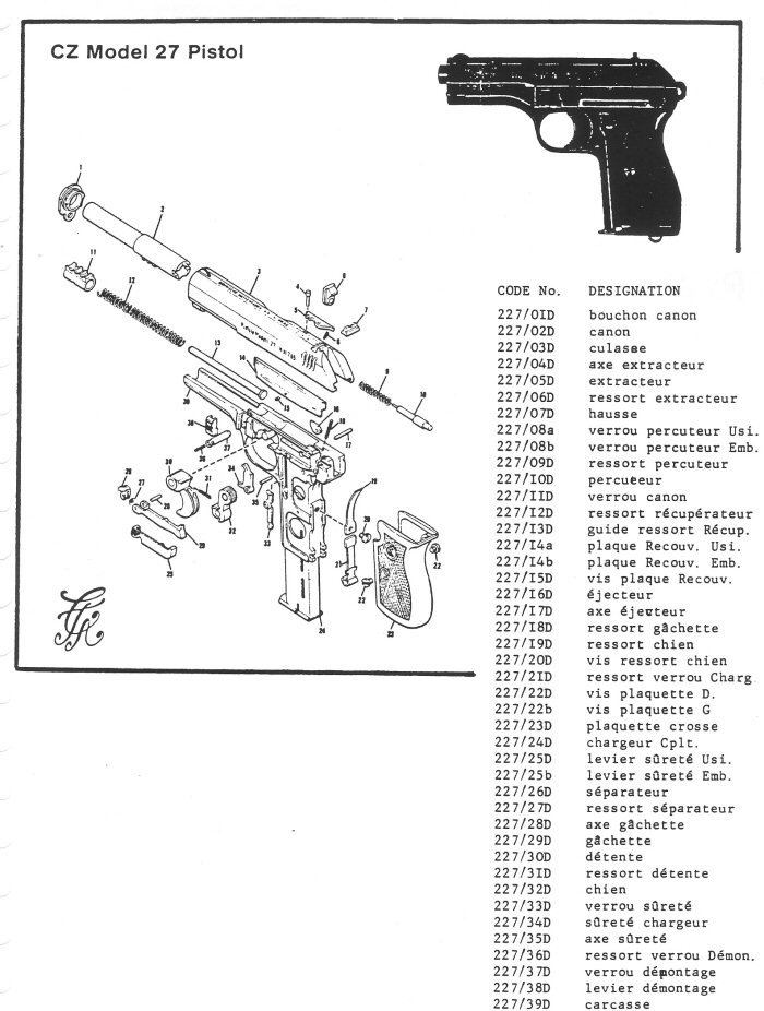 CZ model 27 Pistol14