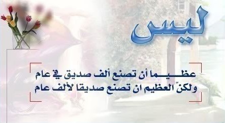شعر عن الصديق 1135