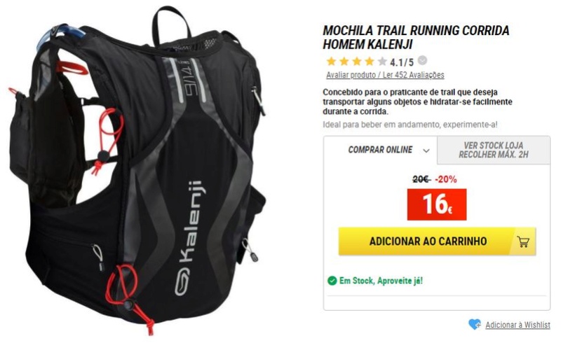 Review Mochila Kalenji Trail Running 9/14L Hombre 