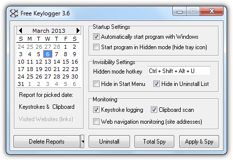 Free Keylogger Free-k10