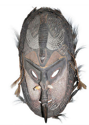 Un masque SEPIK de Papouasie Nlle Guinée Captu130