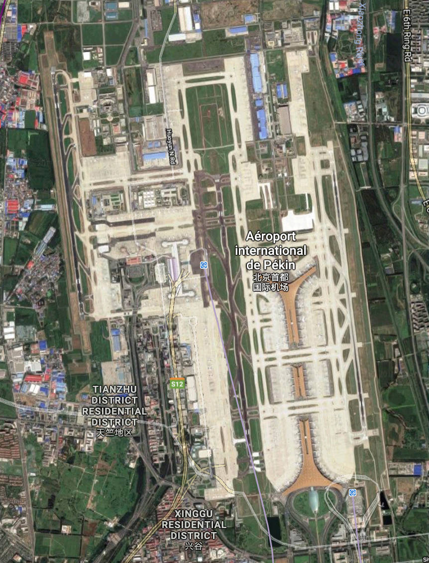 China Airports over 30 millions passengers per year in 2017 and their runways left to right Captur11