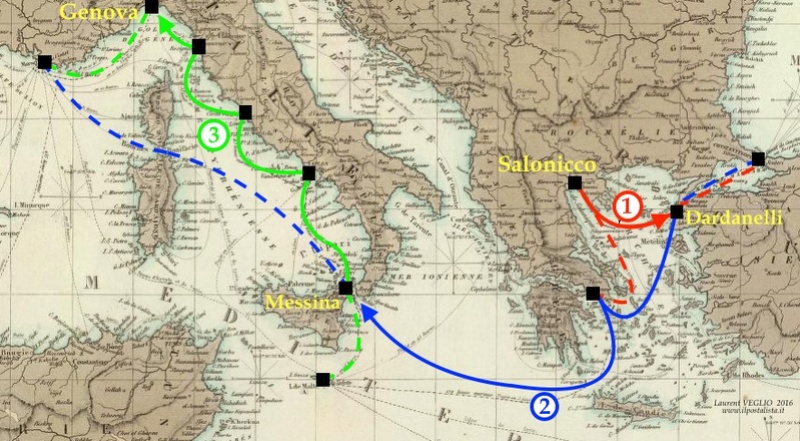 3 lignes maritimes successives... ça doit s'appeler de l'efficacité ! 250810