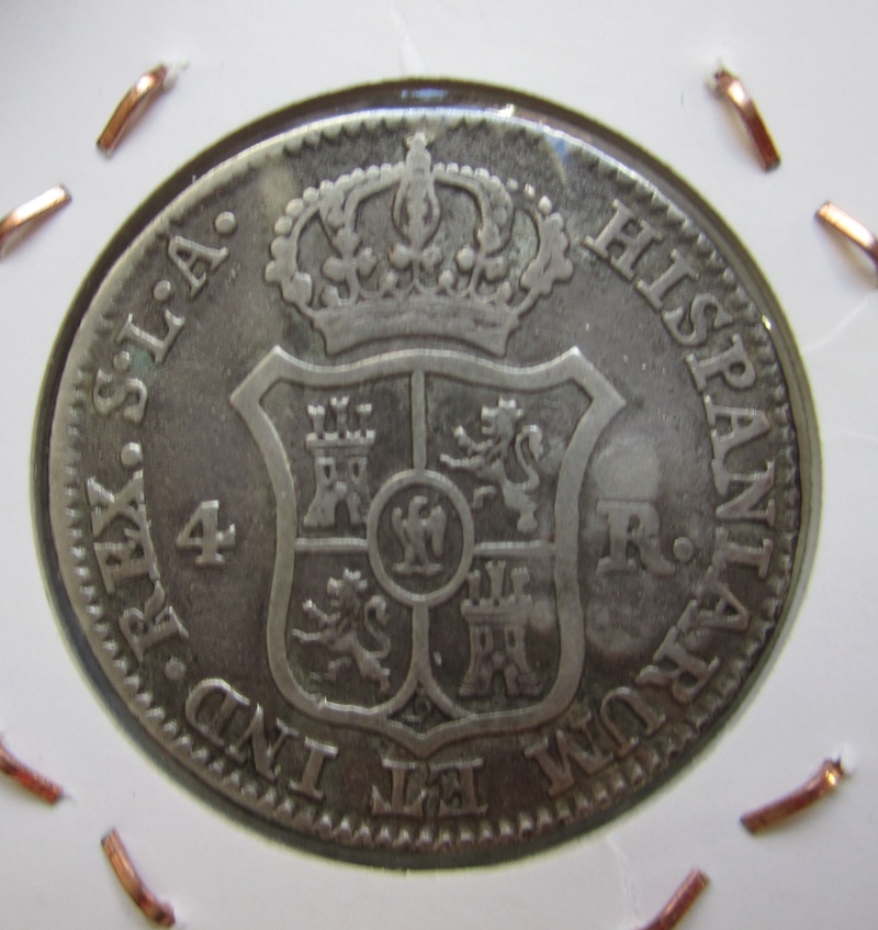 4 reales 1812. José I. Sevilla. Resello de Cuba Img_7010