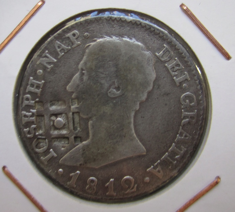 4 reales 1812. José I. Sevilla. Resello de Cuba Img_7011