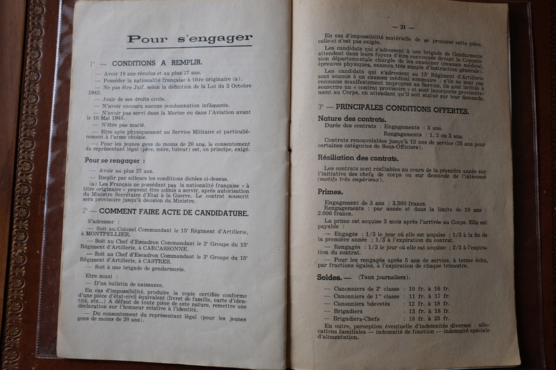 L'engagement et le rengagement dans les Troupes coloniales - Etat français Dscf0515