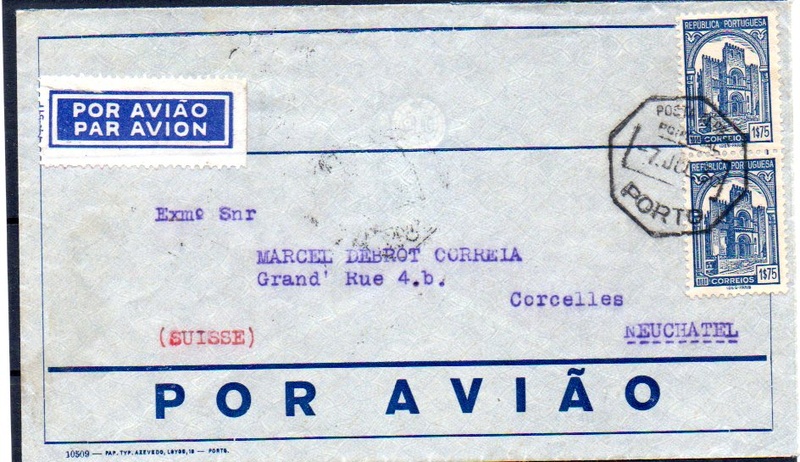 Correo aéreo - Historia Postal (España y Portugal) 1930 - 1958 Porto_11