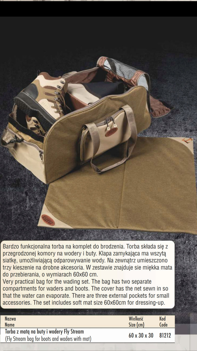Bag for boots and waders with mat "TRAPER-Fly Stream" Screen29
