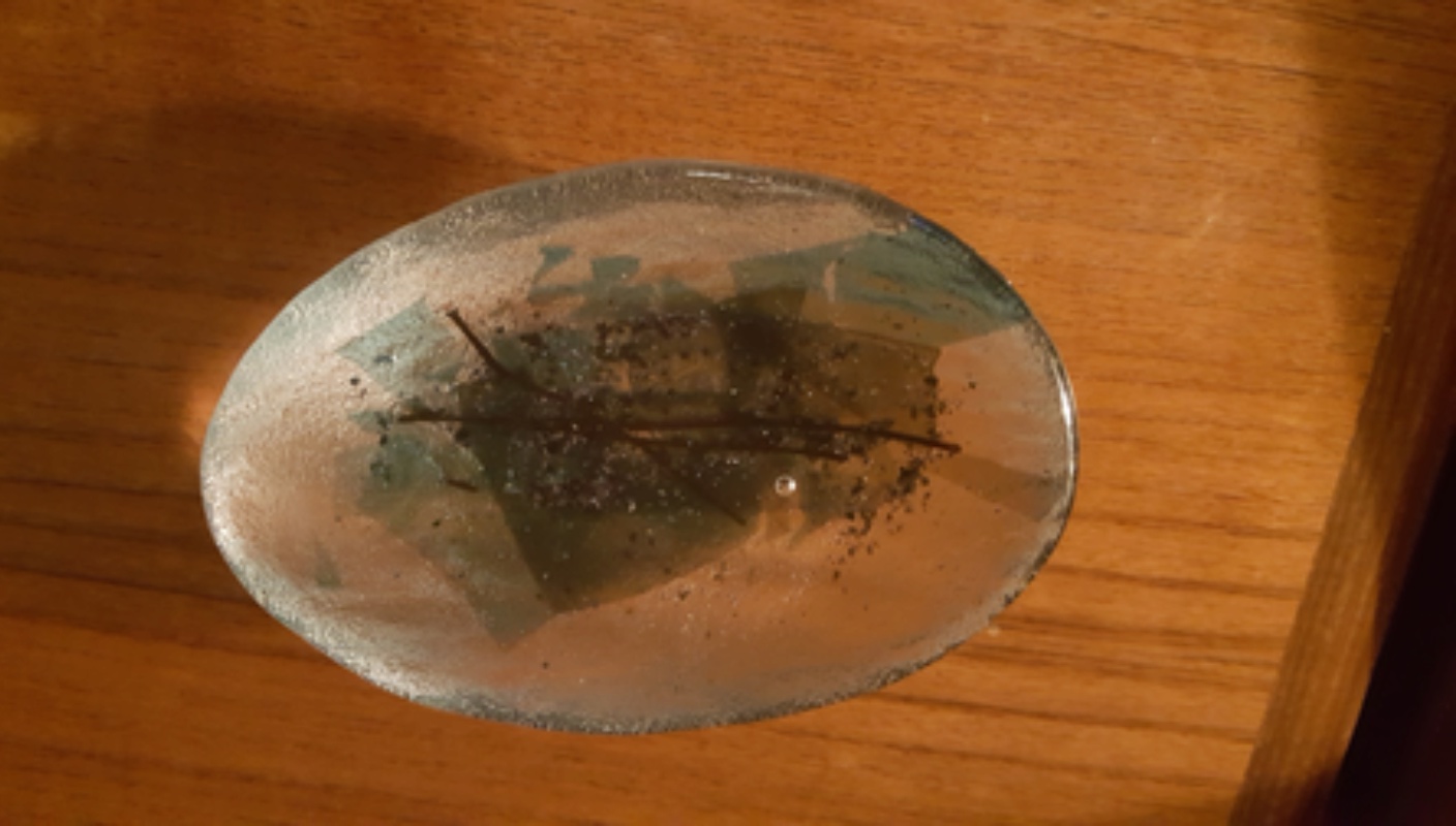 Abstract Art Glass Lump - Elin Isaksson Scotland 20180210