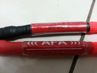 AFA Red Source RCA interconnect(Sold) Img-2028