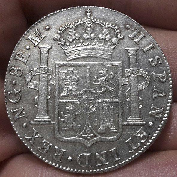 8 reales Fernando VII 1821 Guatemala 20180610