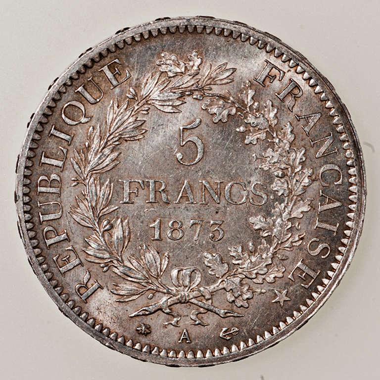 5 francos IIIème République 1873 A (Paris) _pas4421