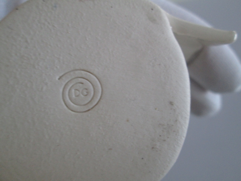 Ceramic Scroll Vase, DG mark - Diane Griffin  Img_0828