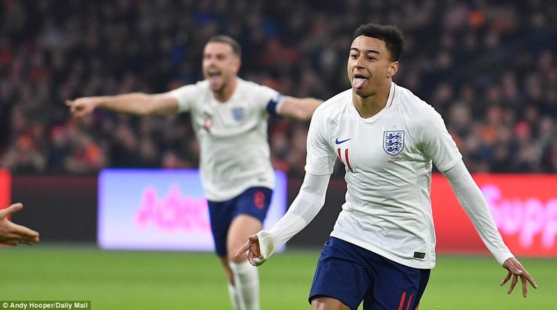 Holland 0-1 England: Jesse Lingard scored  4a7dec10