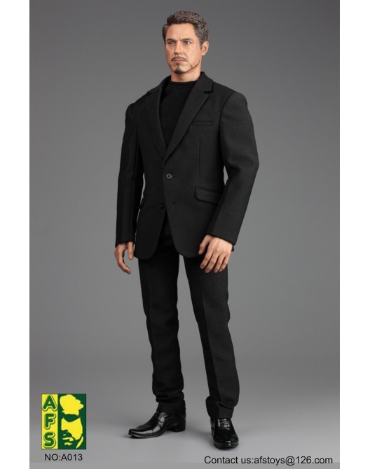 Clothes - NEW PRODUCT: AFS TOYS (AFS013) 1/6 Set of Black Suit Set 1-528x11