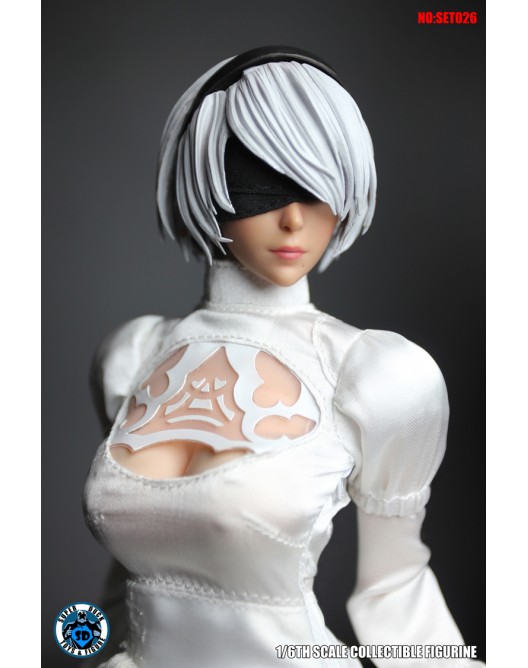 Clothing - NEW PRODUCT: Super Duck SET026 1/6 Scale White Sexy Robot Costume Set 12140510