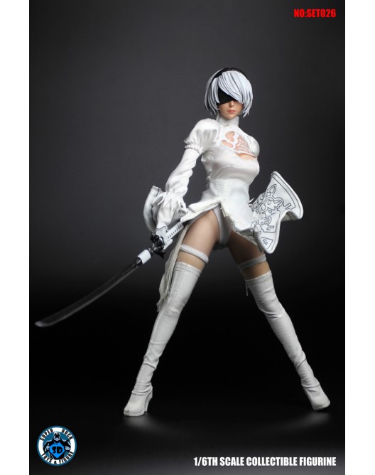 clothing - NEW PRODUCT: Super Duck SET026 1/6 Scale White Sexy Robot Costume Set 12140610