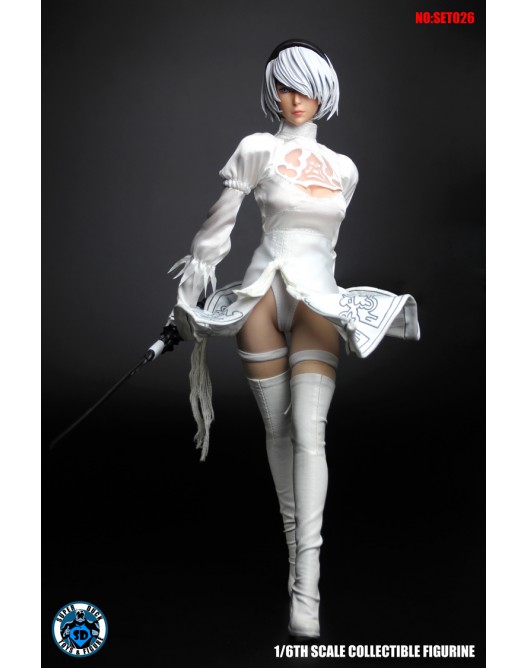 NEW PRODUCT: Super Duck SET026 1/6 Scale White Sexy Robot Costume Set 12141010