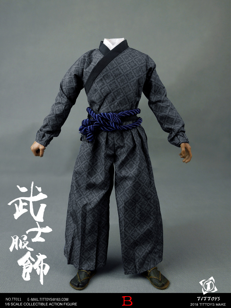 Samurai - NEW PRODUCT: TITTOYS New: 1/6 Japanese Samurai Warrior Costume - A & B Styles 15012210