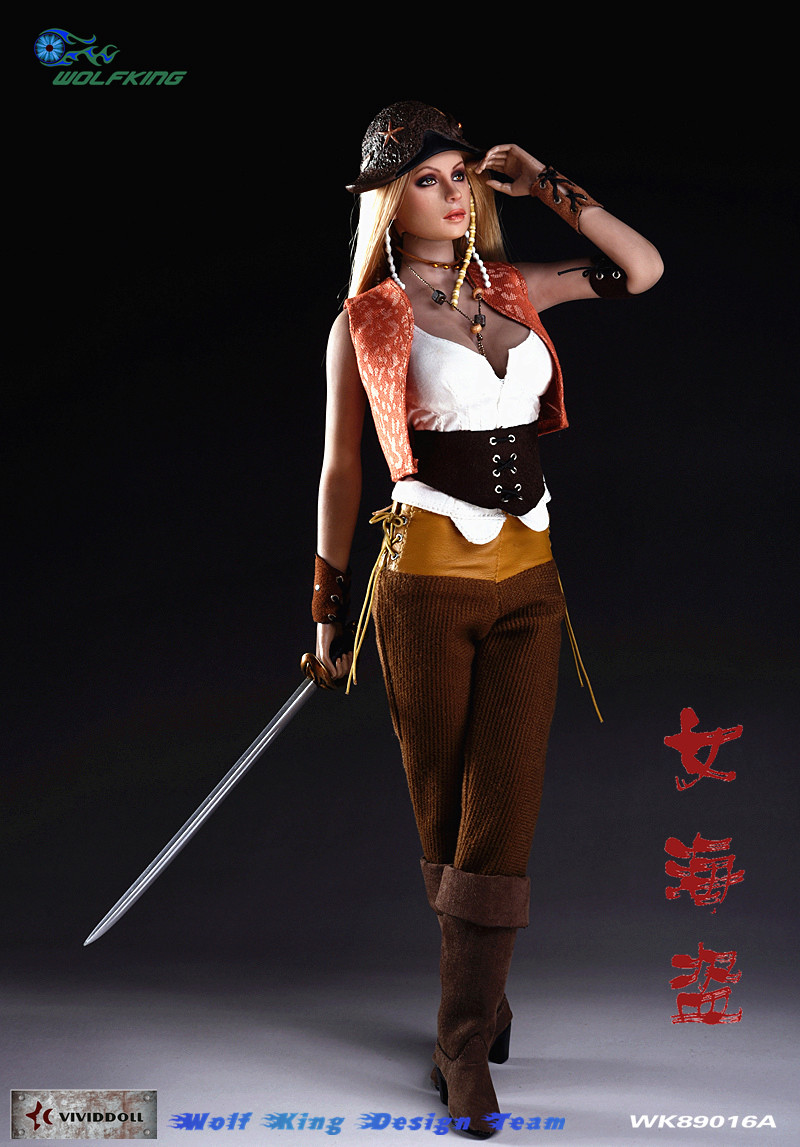 female - NEW PRODUCT: WOLFKING New Products: 1/6 Sexy Female Pirates - Head Carving Costume Set (WK89016A) 15252710