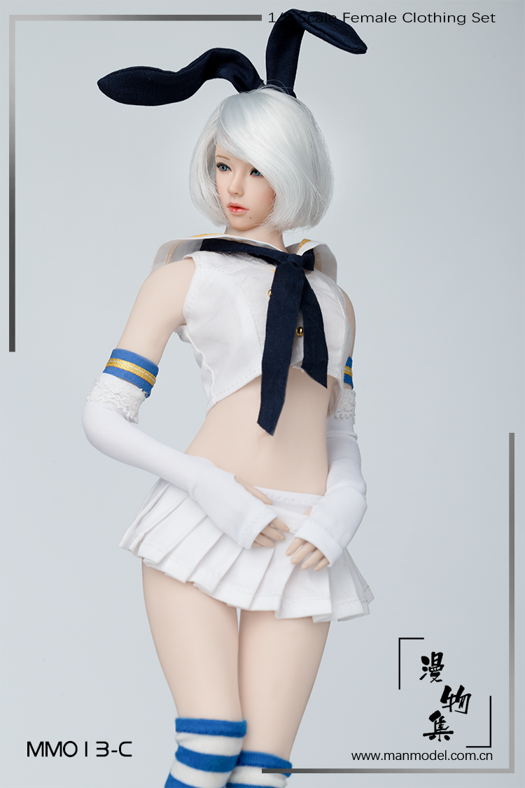 Clothing - NEW PRODUCT: Diffuser Set Manmodel New: 1/6 Doll Costume Series MM013 - Second Element Sailor Suit Rabbit Ear Kit Four 16400810