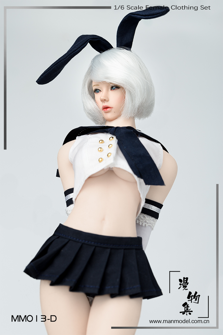 Clothing - NEW PRODUCT: Diffuser Set Manmodel New: 1/6 Doll Costume Series MM013 - Second Element Sailor Suit Rabbit Ear Kit Four 16404713
