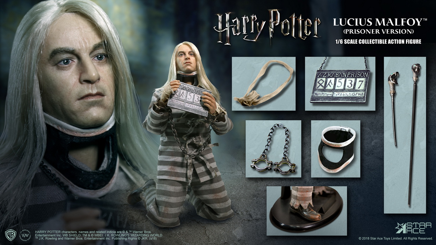 NEW PRODUCT: Star Ace Toys New: 1/6 Harry Potter and the Half-Blood Prince - Lucius Prisoner Edition (SA0040) 16512711