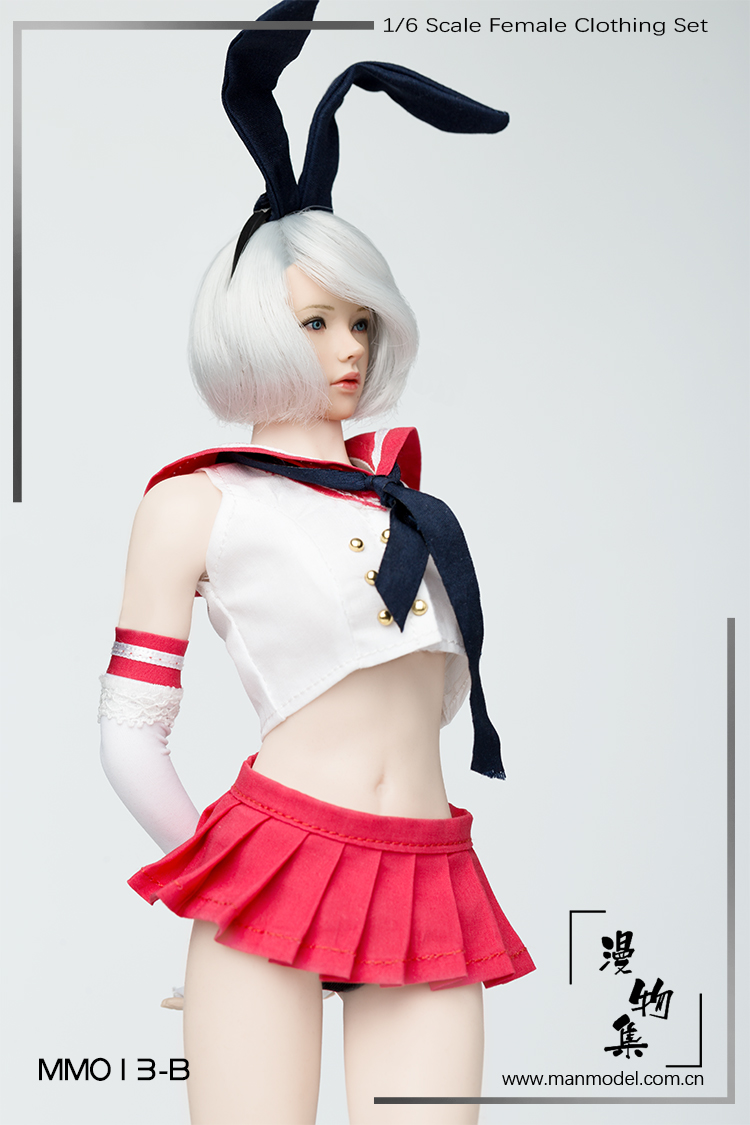 clothing - NEW PRODUCT: Diffuser Set Manmodel New: 1/6 Doll Costume Series MM013 - Second Element Sailor Suit Rabbit Ear Kit Four 450