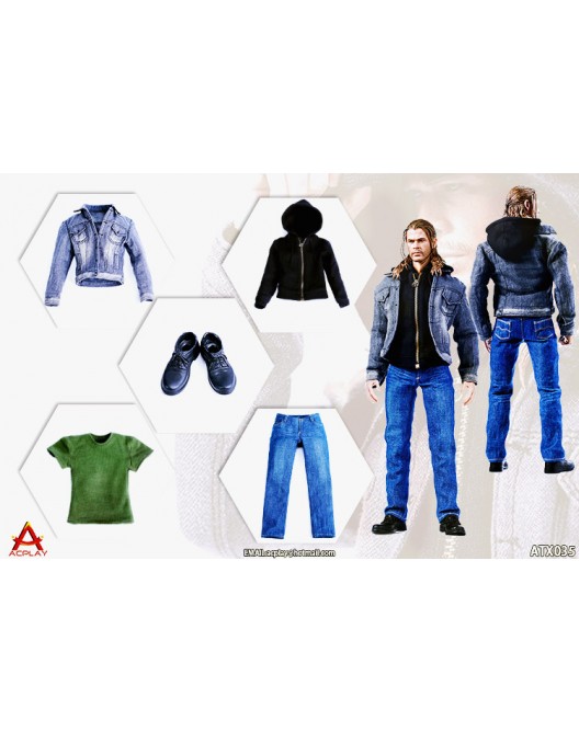 Clothes - NEW PRODUCT: Acplay ATX035 1/6 Scale Men's Denim Causal Wear Set Aoy-1-10