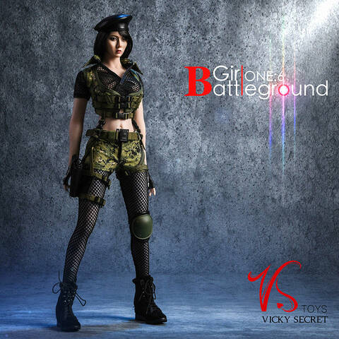Vstoys 18XG13 1/6th Scale Battlefield Girl Clothing Set Fit 12'' Big Bust Body 