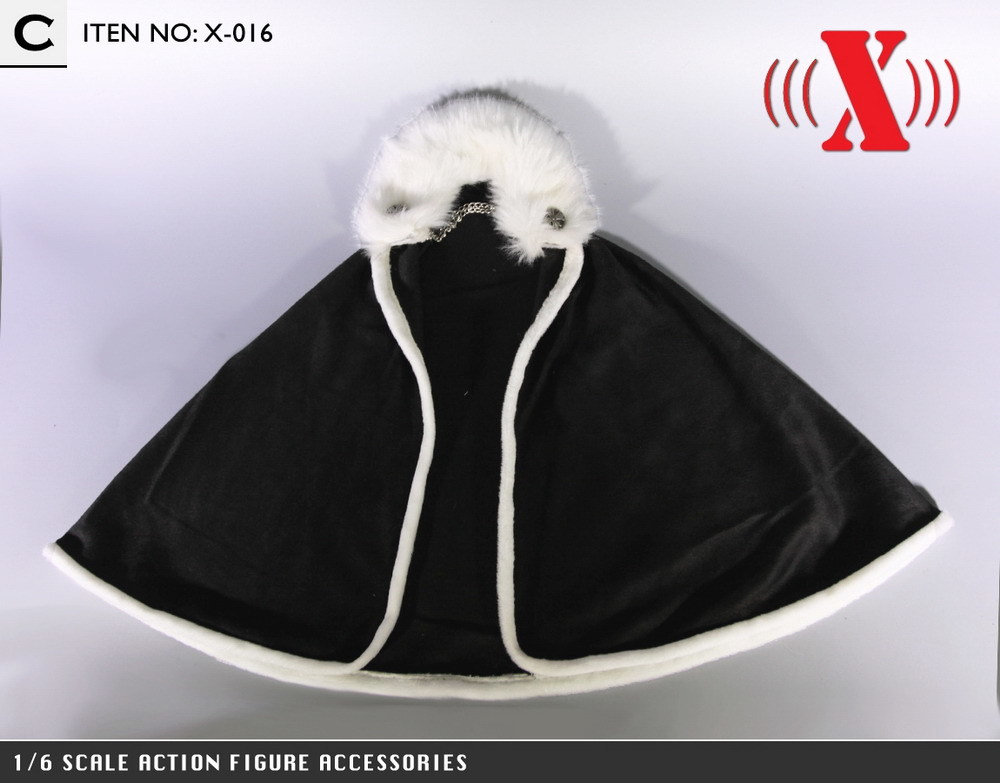 Clothing - NEW PRODUCT: X Toys 1/6 Faux Fur Cloak in Three Colors Xt-x1617