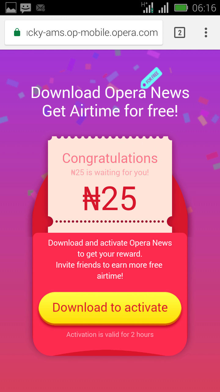 How To Get Free 20,000 Naira Airtime on Any Network With Opera Mini News App  Screen11