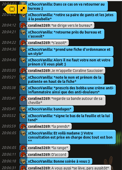 [C.H.U] Rapport d'action RP de xChocoVanilla Rp412