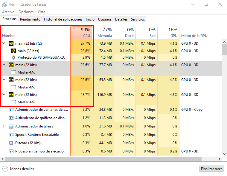 Se me cierra el mu por el PS y Advanced Guard Screen10