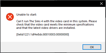 I have a problem using the expansion packs in TS4. [SOLVED] Error_11