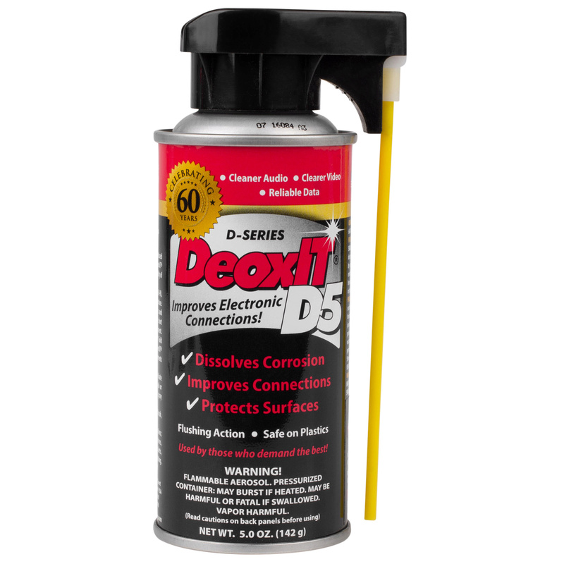 Hosa D5S-6 CAIG DeoxIT 5% Spray Contact Cleaner, 5 oz. 341-2012