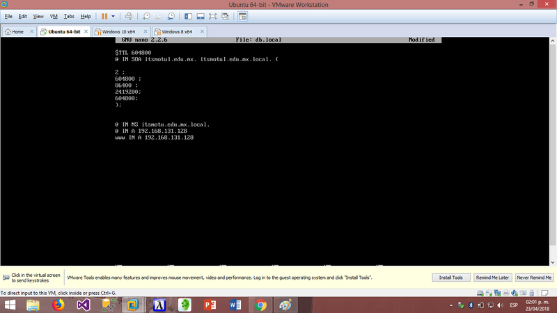 Servicio DNS en ubuntu  server 14.0 Dns410