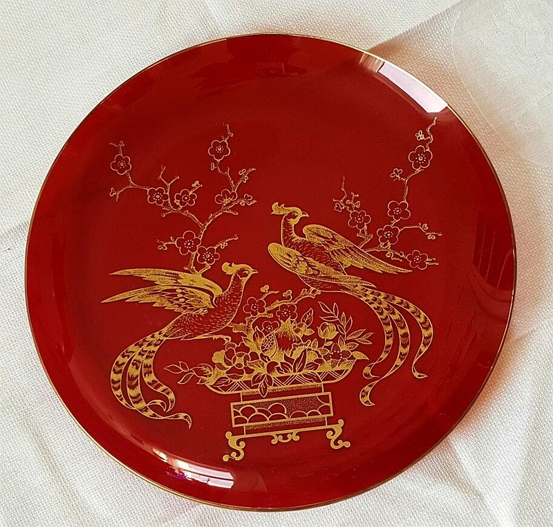 Red Glass plate 20170410