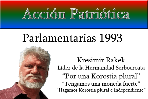 Acción Patriótica | HB, HSC, PYK | Campaña Electoral Parlamentarias 1993 Cartel12