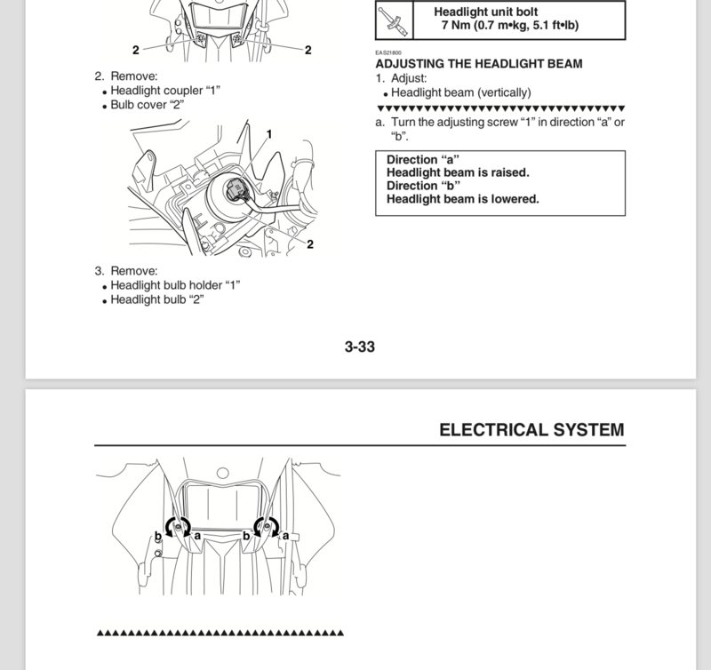 Headlight adjustment Screen10