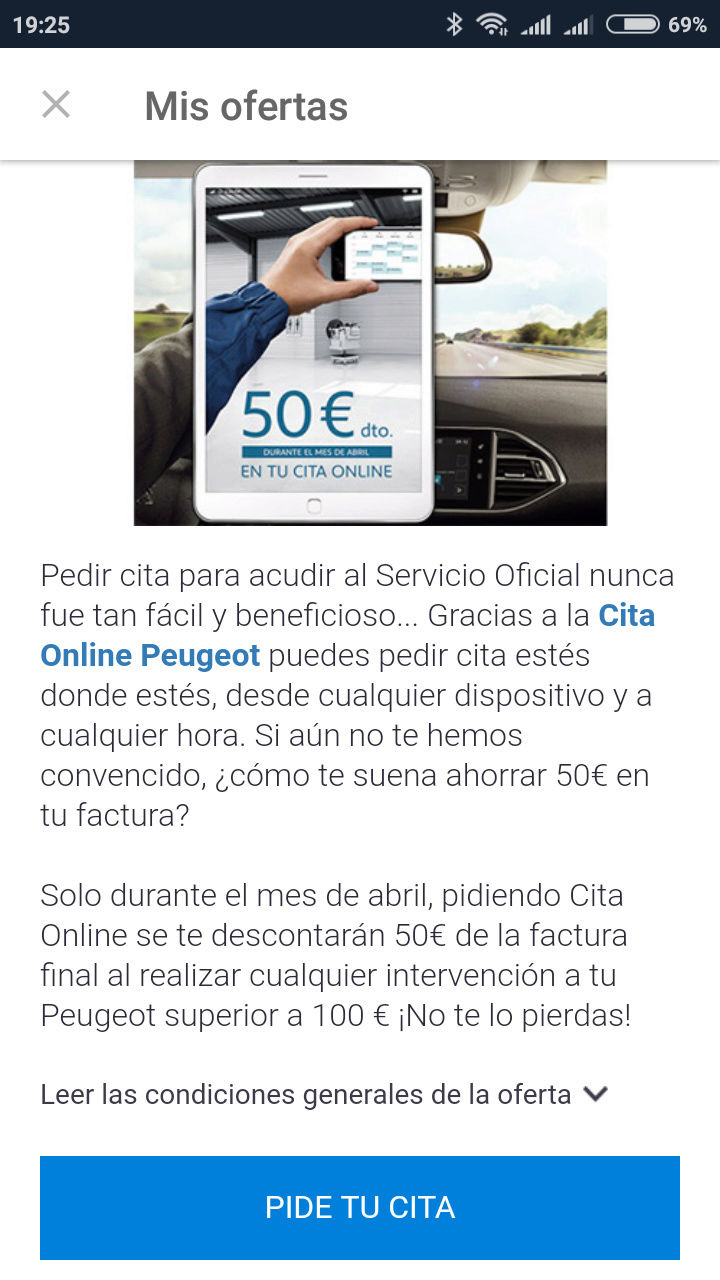 Descuento app Peugeot  Screen10