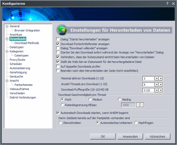 Anzeige des Download-Fortschrittsfenster Screen10