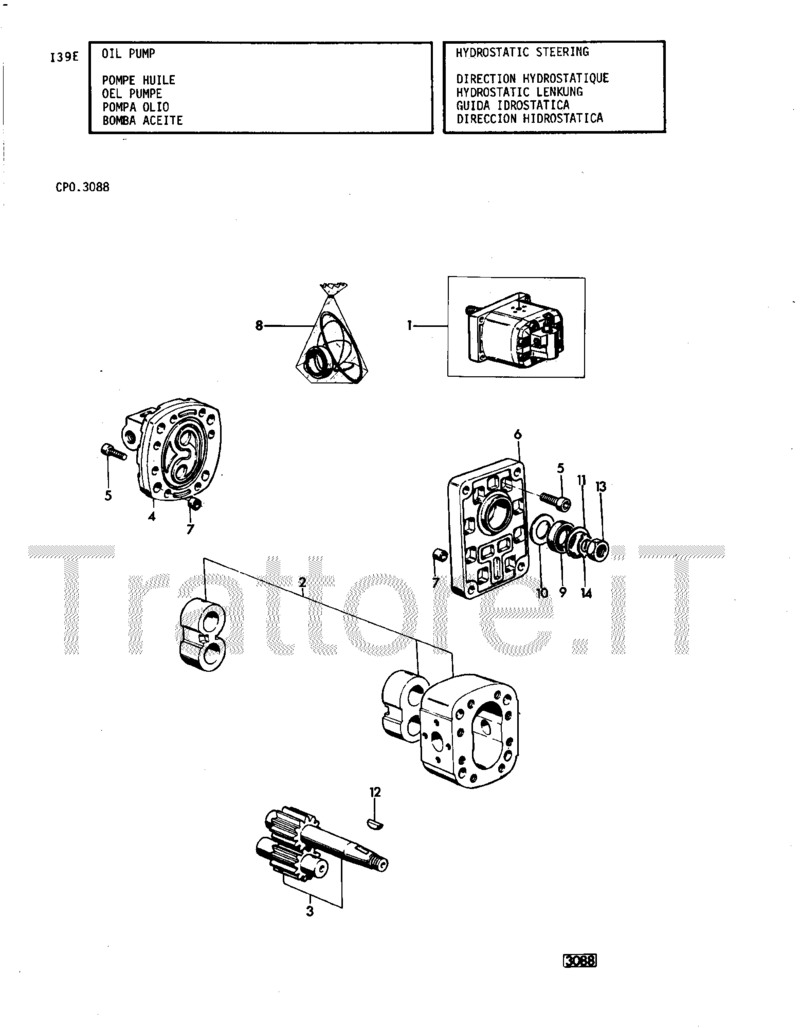 landini 8500 - LANDINI 8500 Recherche document technique et entretien  01901310