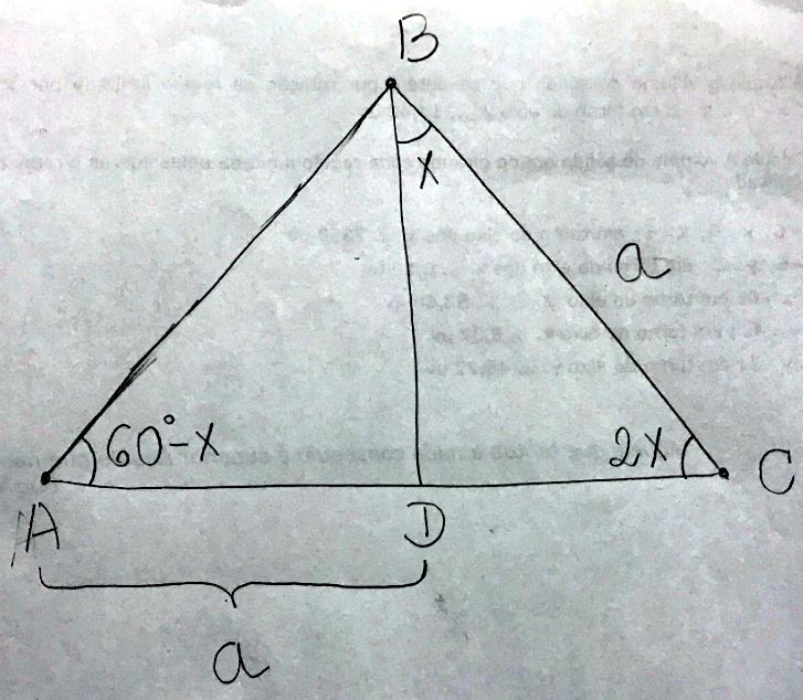 Ângulos em um triângulo 0210