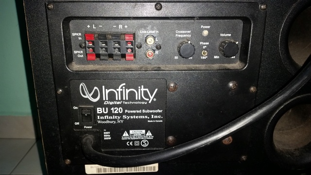 (SOLD) Infinity BU120 Powered Subwoofer 12 inch 20180537