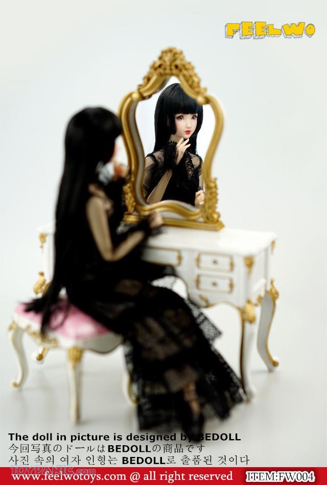 NEW PRODUCT: 1/6 Dressing-Table Set (Black)  From FEELWOTOYS  Code: FW004A,B,C,D (4 colors) 12120146