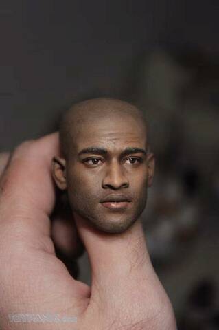 1:6 James Dark Skin Male Head Sculpt Open Mouth F 12" Black Skin Action Figure 
