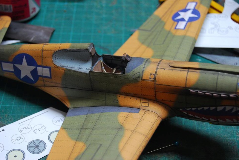 Curtiss P-40 Warhawk (l'échelle à peu pres de 1/25) Cur210