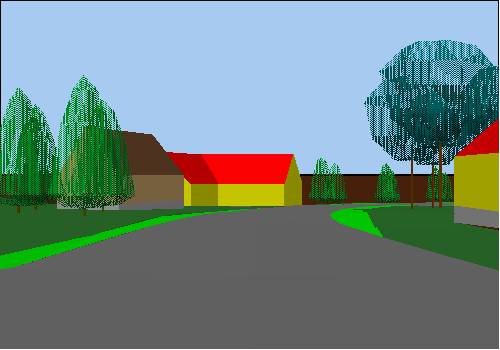 Visualisation d'un terrain en relief. Trajet12