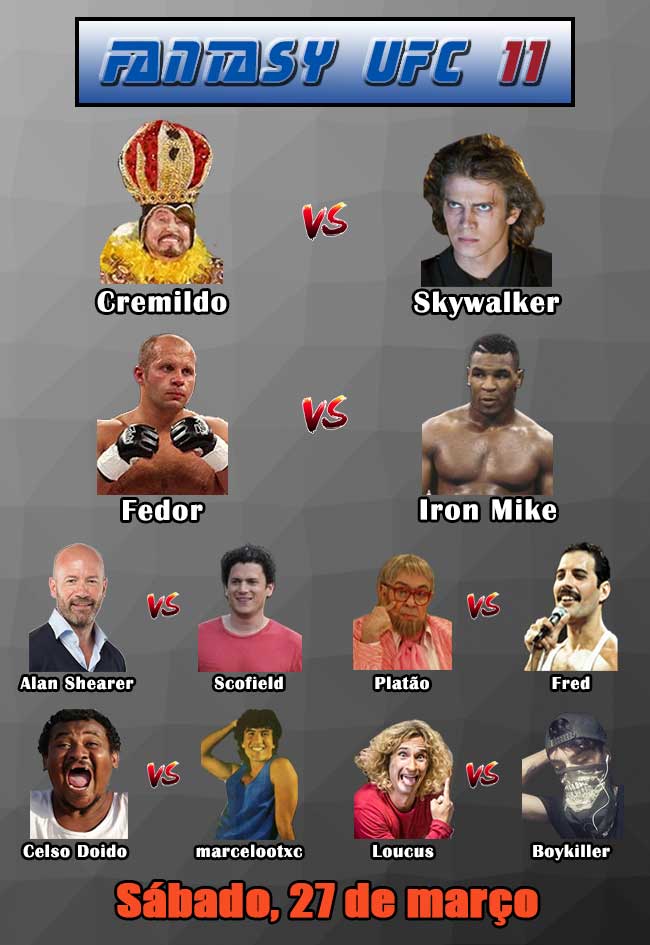 UFC ON FANTASY 2021 - 11 - CREMILDO X SKYWALKER - 27/03, 19:00 Banner33